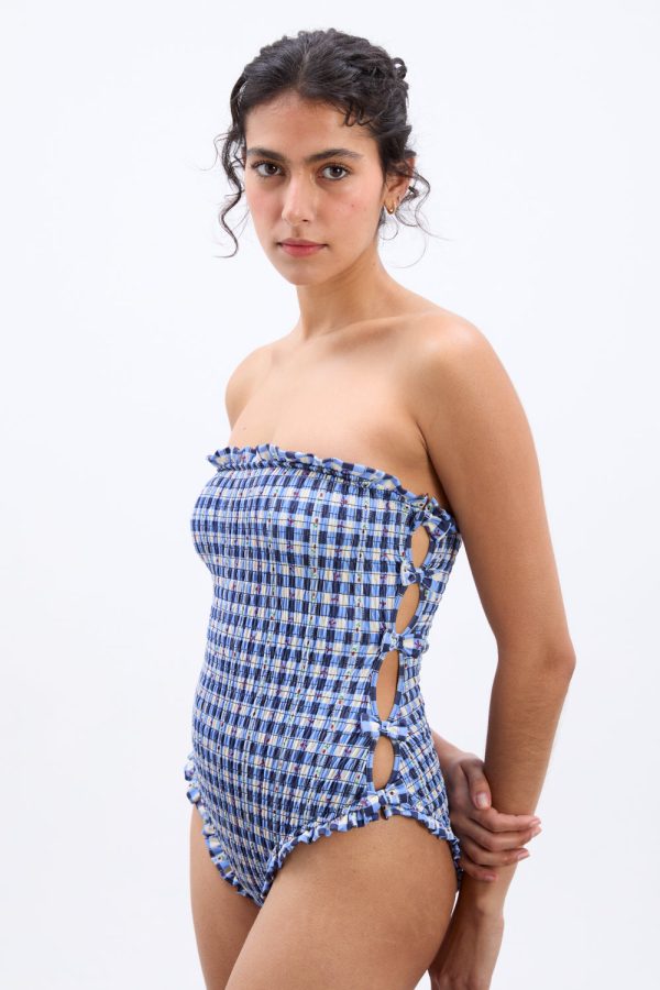 betty swimsuit - blue margot gingham - Image 5