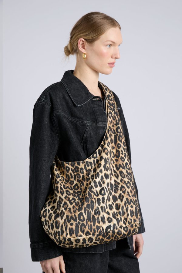 cross body sling bag - leopard - Image 4