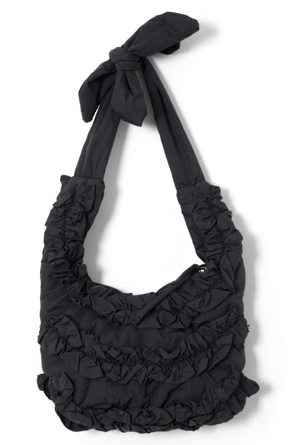 quinn slouchy bag in black - Image 2