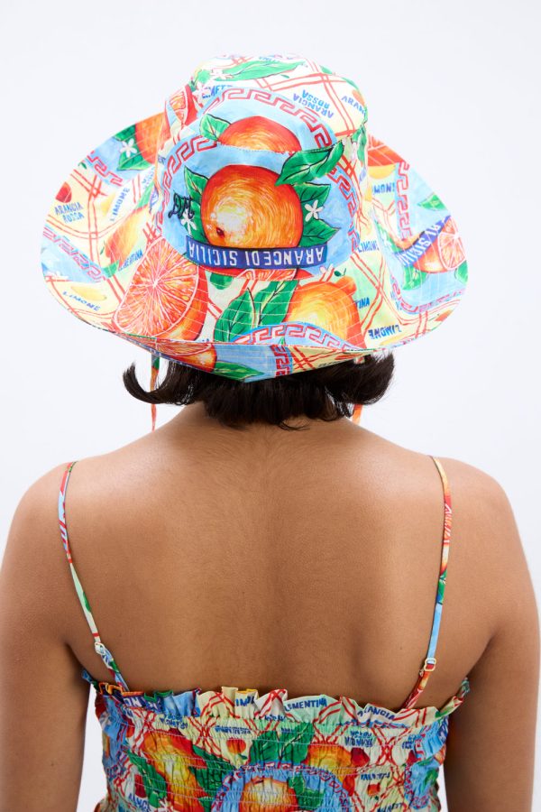 sunhat in fruit labels print - Image 4