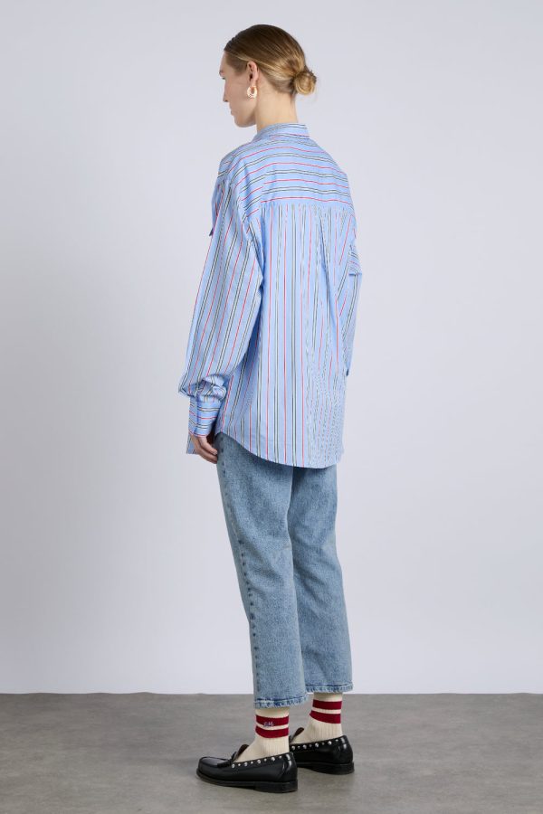 kendall shirt- bold blue stripe - Image 5