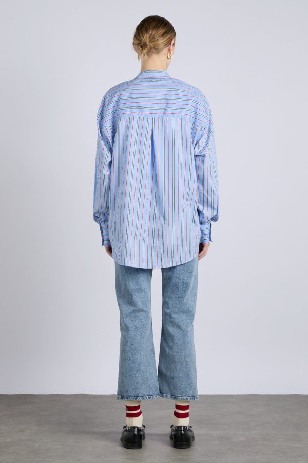 kendall shirt- bold blue stripe - Image 6