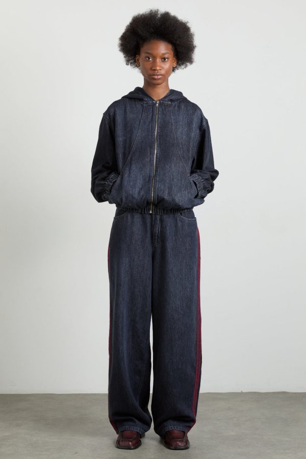 orson denim hoodie - eclipse wash