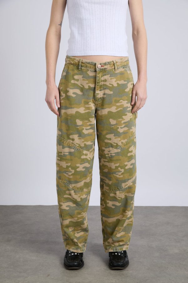 drew jeans - green camo - Image 2