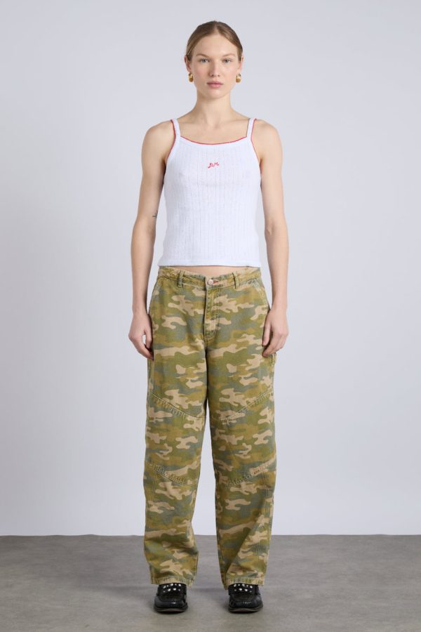 drew jeans - green camo - Image 3