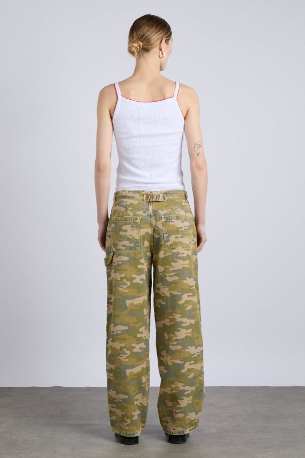 drew jeans - green camo - Image 4